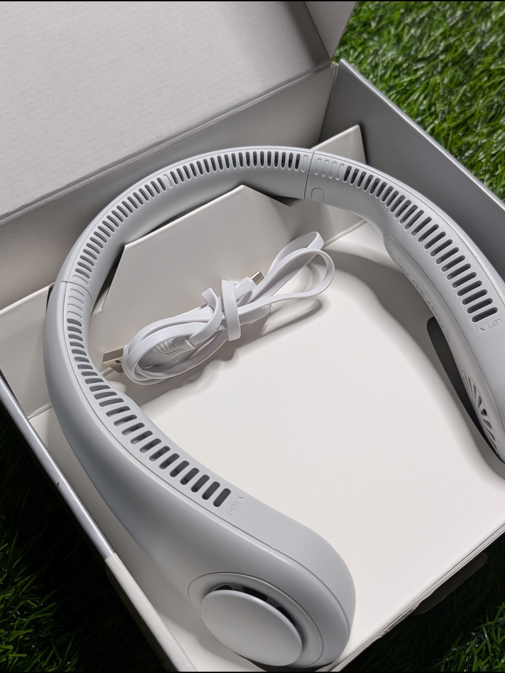 JisuLife Neck Fan 3 Hands-Free - White